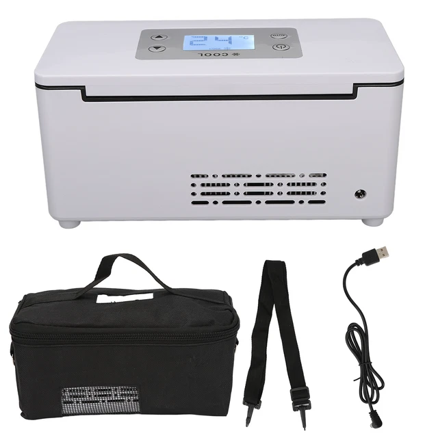 (Tipo botón) Refrigerador de insulina portátil insulina enfriador de viaje USB