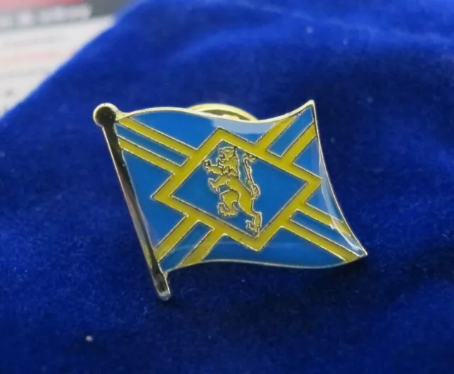 East Lothian Scotland County Flag Enamel Lapel Pin Badge - FREE UK POSTAGE