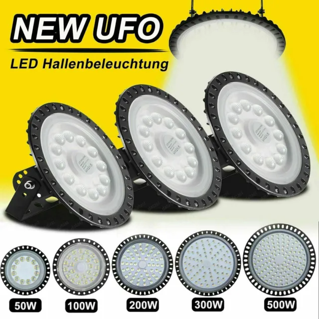 LED Hallenstrahler UFO Hallenbeleuchtung High Bay Industrielampe Hallenleuchte