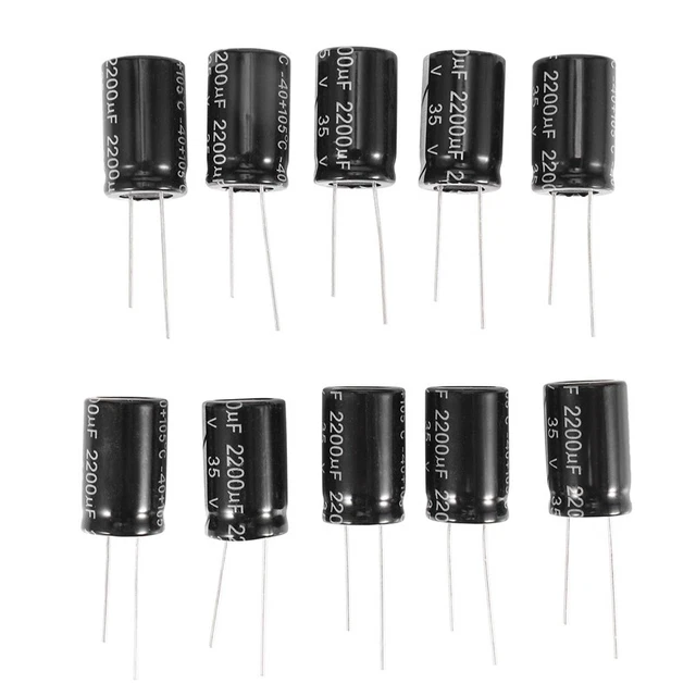 10pcs 2200uF 35V Radial Aluminum Electrolyte Capacitors 16x26mm Z8P2