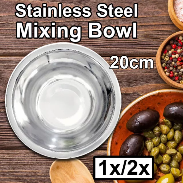 Bulk Sale Durable Stainless Steel Mixing Bowl Polished Round Bowl Salad Bowl