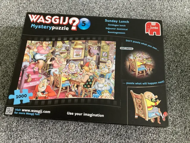 WASGIJ MYSTERY 5 puzzle Sunday Lunch 1000 pieces complete £3.00 -  PicClick UK