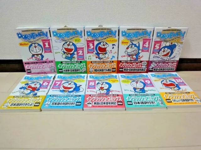 Doraemon English Translation Version Vol. 1-10 Comic Book Lot Set Manga NEW