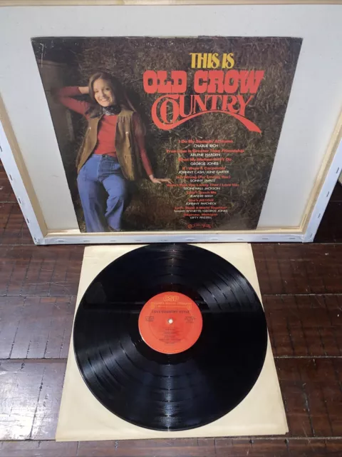 This Is Old Crow Country 1976 V/A LP VG+ George Jones Johnny Cash Tammy Wynette