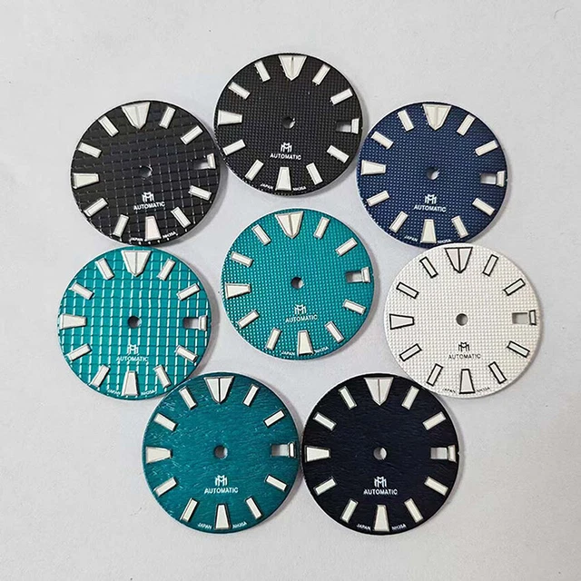 Cadran De Montre Vert Lumineux 31,8mm - Compatible Mouvements NH35, NH36, 4R, 7S - Neuf Avec étiquettes