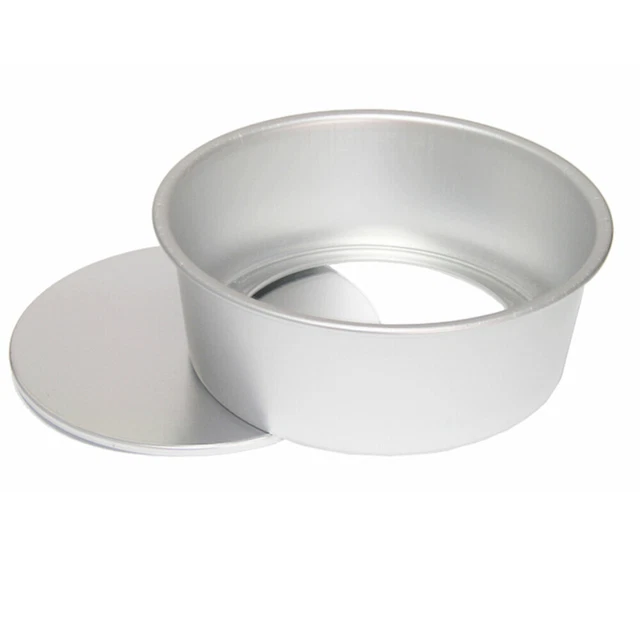 Sartén redonda antiadherente para pasteles de acero inoxidable de 10 pulgadas