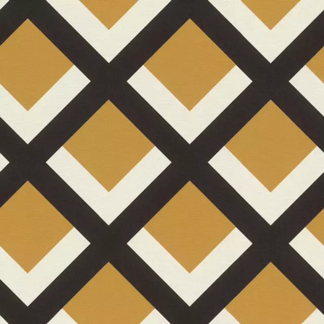 Geometric Wallpaper Mustard Yellow White Black Paste The Wall Textured Vinyl