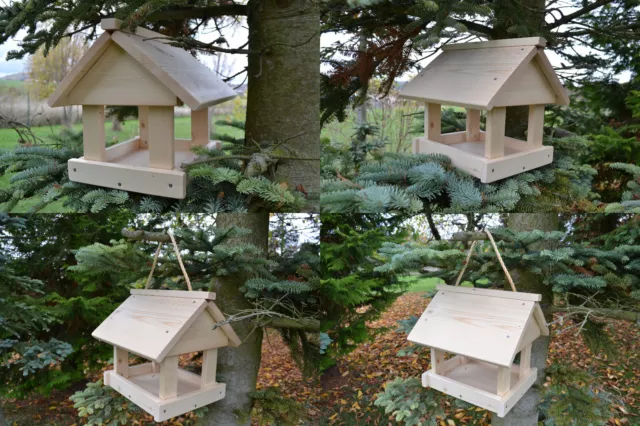 Vogelhaus Vogelfutterhaus hergestellt in Deutschland Naturmaterialien 6 Modelle