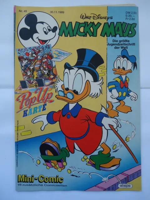 Micky Maus Heft Nr.49 vom 30.11.1989 mit Mini-Comic Nr.30 und Beilage
