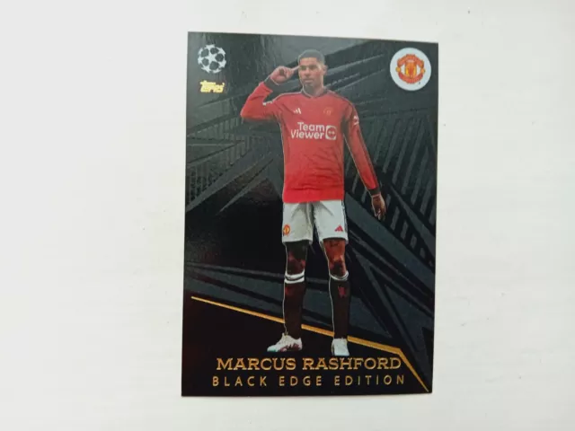 TOPPS MATCH ATTAX 23/24 Black Edge Edition - Manchester United - Marcus ...