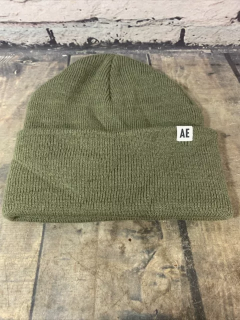 American Eagle Outfitters Army Green Beanie Cap US One Size