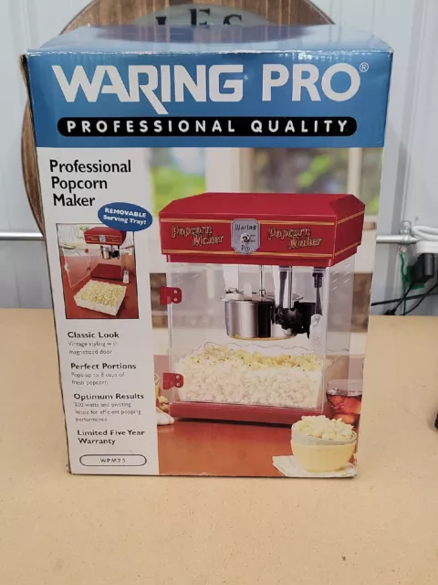 Waring Pro WPM25 Professional Popcorn Popper Maker New
