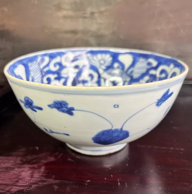 Quality Ming Dynasty Chinese Blue And White Bowl