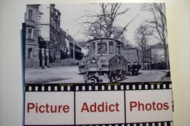 Foto Straßenbahn Meissen-Triebischtal, Güterstraßenbahn E-Lok Nr. 1, Güterzug