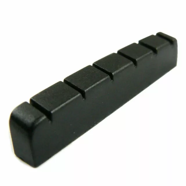 GRAPH TECH Black TUSQ XL Nuts - Acoustic Guitar Slotted Jumbo nut, PT-6000-00