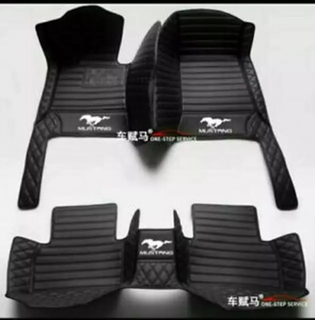 Fit For Ford Mustang All Models Luxury Custom Waterproof Floor Mats Trunk Mats