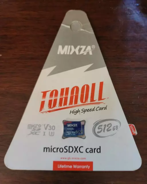 Mixza Tohaoll Memory Card 512gb NEW