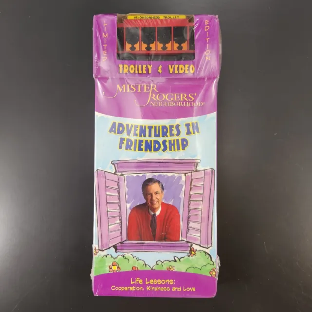 Mr Rogers 58min VHS Sealed NIB Limited Edition Trolley Adventures In Friendship