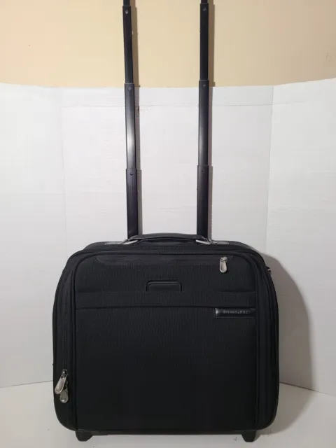 Briggs & Riley Compact Carry On Laptop Wheeled Briefcase Luggage Bag. BR214.