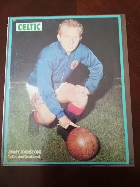 Jimmy Johnstone Celtic Lisbon Lions Legend Hand-Signed Photocard (1)