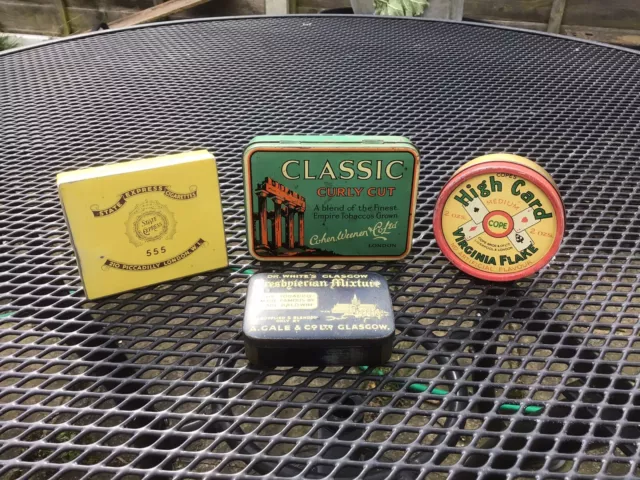 Four Vintage Tobacco Tins.