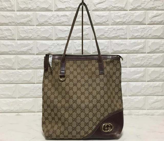 No12274 Gucci Made In Italy Gg Pattern Tote Bag _32092