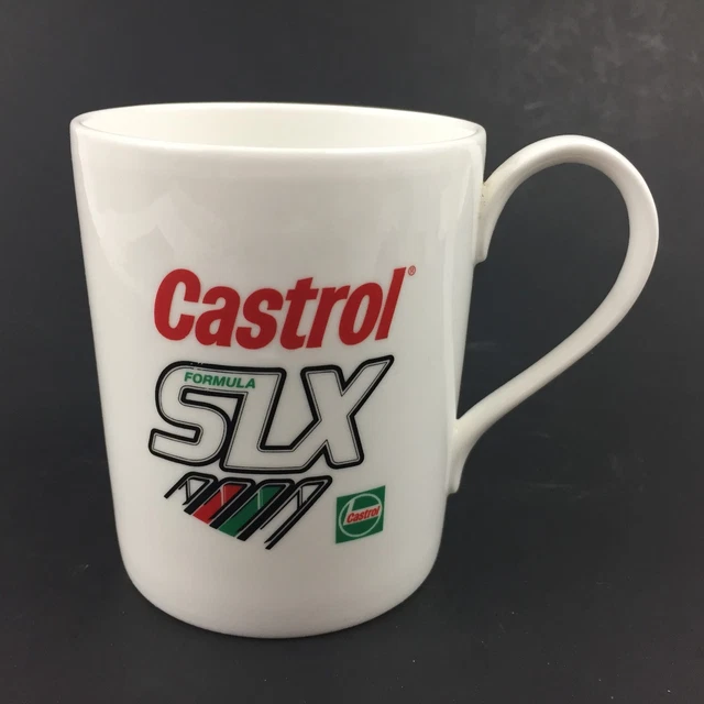 Castrol Motor Oil promo collectable Fine Bone China Coffee Mug Formula SLX GTX