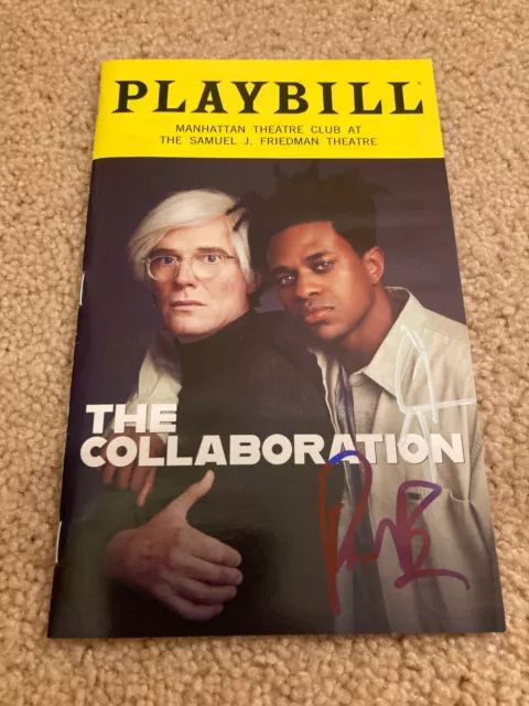 The Collaboration Signed Autographed Playbill Paul Bettany Jeremy Pope In-Person