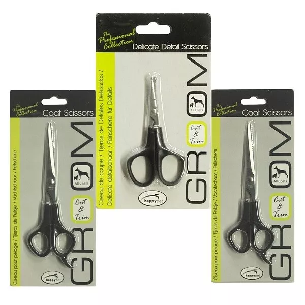 Dog Cat Grooming Scissors Happy Pet Professional Coat, Thinning, Ear & Face Tool