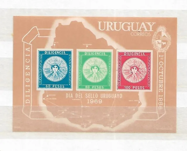 Uruguay - A 1969 Mh Souvenir Sheet