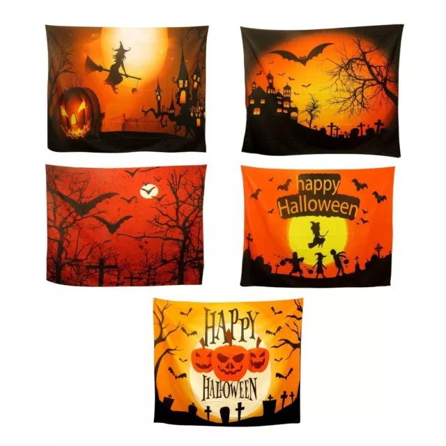 1.5m Fiesta Halloween Creador Ambiente Pancarta Pared Decoración Calabaza Bruja