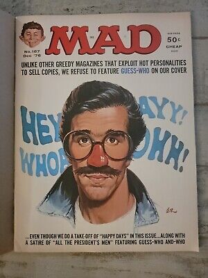 Vintage Mad Magazine - No. 187 December 1976 - New In Subscription Mailer