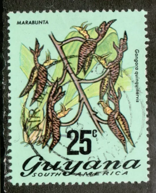 1972 Guyana Sc# 141 - Mabunta Flower - Used postage stamp. Cv $9