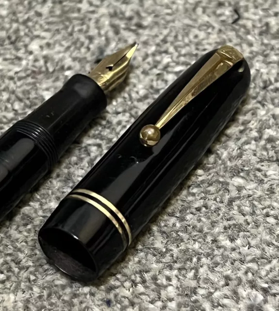 SWAN 3260 FOUNTAIN PEN SELF FILL FOUNTAIN PEN-14Ct PHILLIPS NIB-GOLD TRIM-SPARES