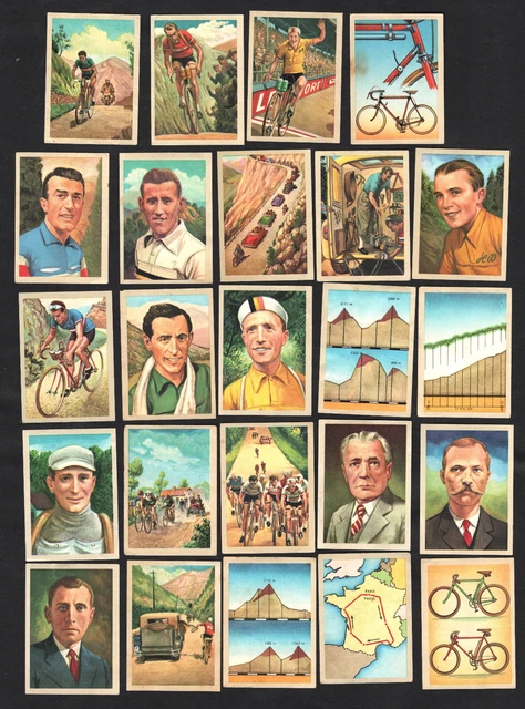 TOUR DE FRANCE Cycle Racing Jacques 1960 Full Cards Set Sports Riders TOUR DE FRANCE Cycle Racing Jacques 1960 Full Cards Set Sports Riders