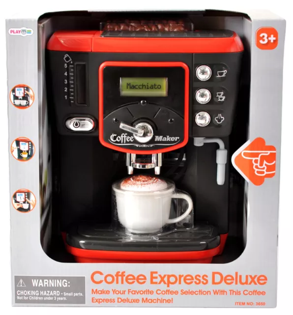 Playgo Kaffeemaschine Deluxe Espressomaschine für die Spielküche schwarz 268034 3