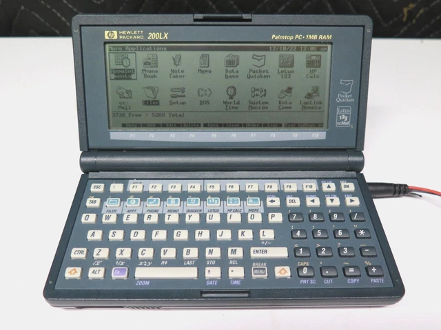 PC/タブレット PCパーツ HEWLETT PACKARD HP 200LX Palmtop PC 1MB RAM - Working $194.95 
