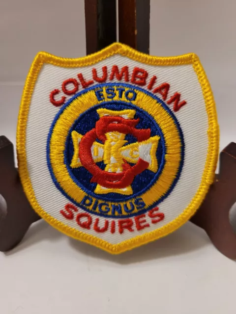 Columbian Squires Embroidered Patch Esto Dignus Knights of Columbus