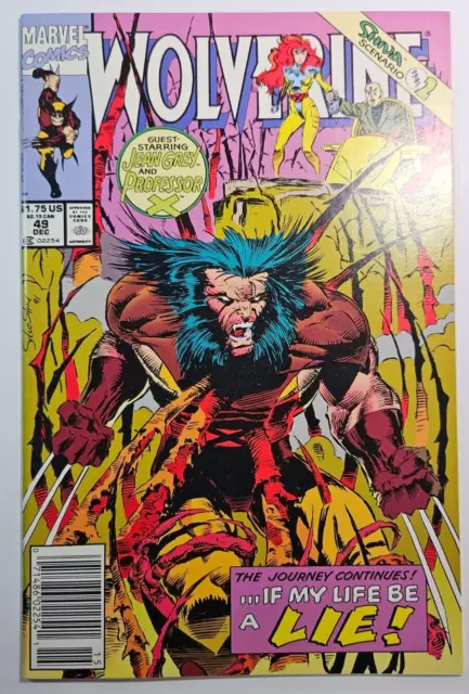 Wolverine # 49 - Marvel Comics 1991 -  Newsstand  - NM+