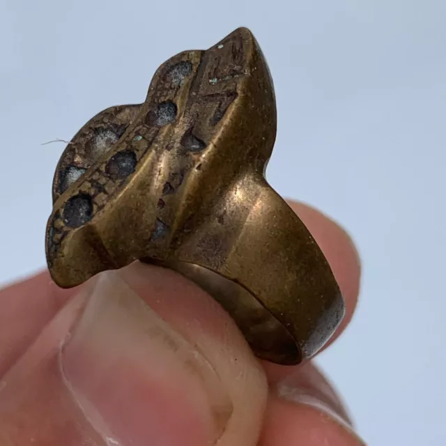Rare Ancient Bronze Ring Viking Authentic Artifact Stunning 2