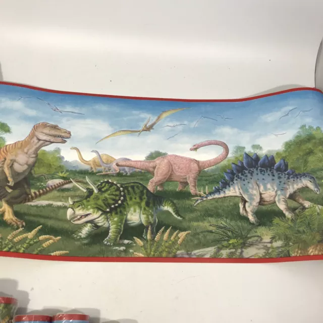 Parque Prehistórico de los Dinosaurios Papel pintado Borde CK10181B Niños Dormitorio Jurásico