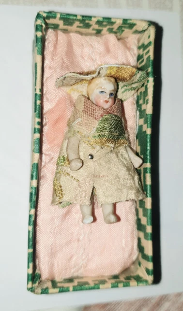 Poupée Ancienne SFBJ - Mignonnette Lilliputienne, Tout Biscuit, Articulée, 1900
