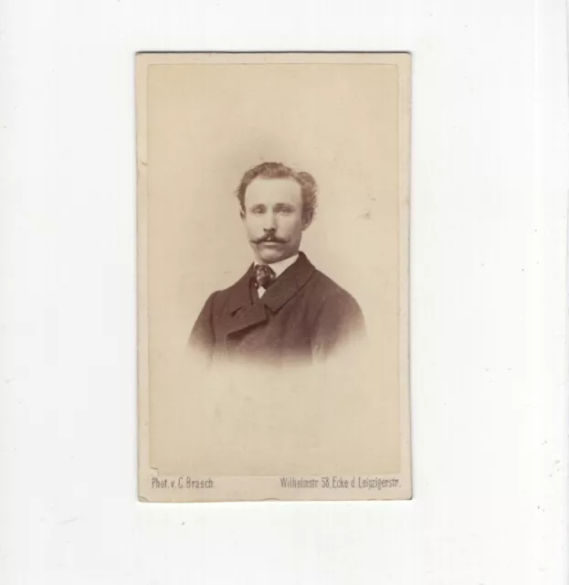 C. Brasch CDV Foto Herrenportrait - Berlin um 1870