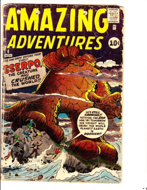 Amazing Adventures 6 (1961): FREE to combine- in Fair condition