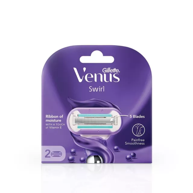 Gillette Venus Swirl Haarentfernungs-Rasierklingen/Patronen 2 Stk