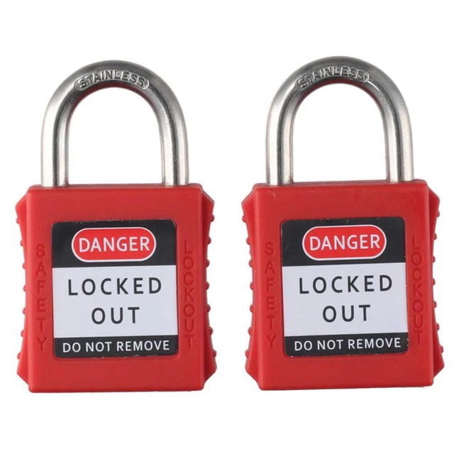 Red Red Loto Locks Lockout Locks Keyed Different  Electrical Lockout Tag Out
