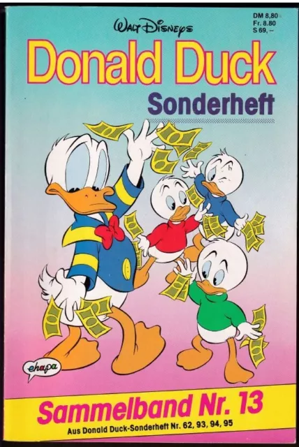 Donald Duck Sonderheft Sammelband 13 mit Nr. 62, 93, 94, 95, TOP Zustand