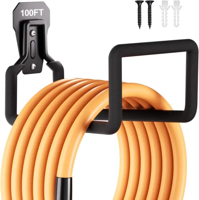 Garden Hose Holder Wall Mount,Heavy Duty Water Hose Hanger for Garage Outside