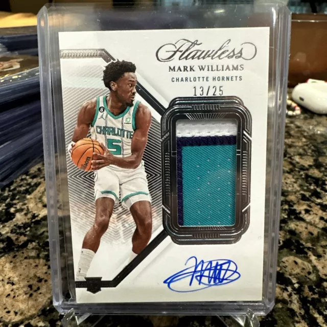 2022-23 Flawless Mark Williams RPA RC Rookie Patch AUTO True #’d /25! Hornets