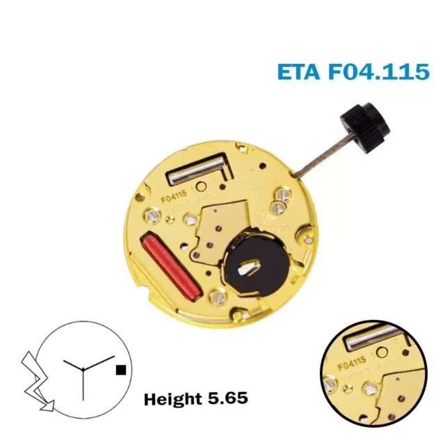 MOUVEMENT DE MONTRE de fabrication suisse ETA f04.105 3 aiguilles hauteur 2. EUR 29 96 PicClick FR